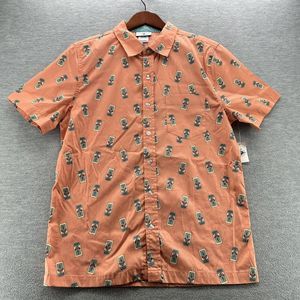 DISNEY PARKS-Men's Main Street USA Trashcan Button Down Camp Shirt- Sz S (A32)